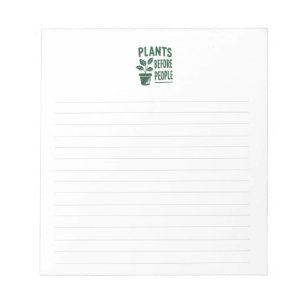 Grappige Planten Voor Mensen Vintage Inktstempel K Notitieblok