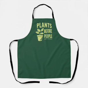 Grappige Planten Voor Mensen Vintage Inktstempel K Schort