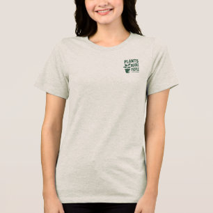 Grappige Planten Voor Mensen Vintage Inktstempel K Tri-Blend Shirt