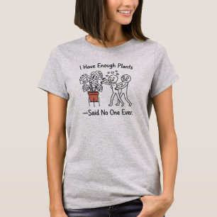 Grappige Plantenliefhebber Monstera-Enable Humor T-shirt