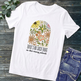 Grappige Plantenliefhebber Zegt Geperste Bloemen Tri-Blend Shirt