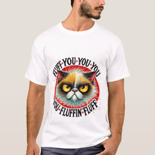 Grappige "Pluis Jou" Sassy Chagrijnige Kat ✨😼🖕 T-shirt