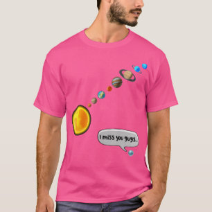 Grappige Pluto en het Zonnestelsel Ruimtewetenscha T-shirt