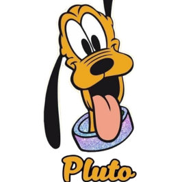 Grappige pluto met naam t-shirt
