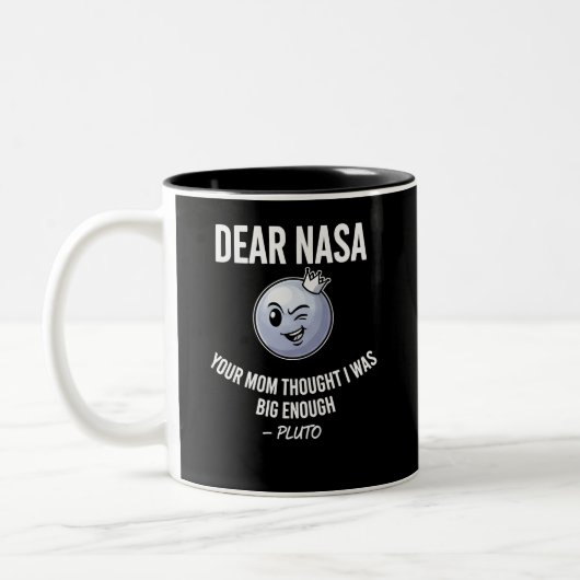 Grappige Pluto Sarcastische Ruimte Grappige Mok -  (Links)