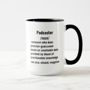 grappige Podcaster Definitie geschenken voor manne Mok
