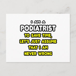 Grappige Podiatrist T-shirts en geschenken Briefkaart