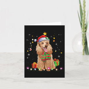 Grappige Poedel Hondenboom Kersttrui Xmas Honden Kaart