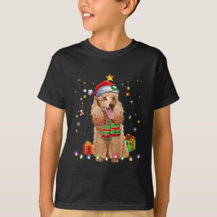 Grappige Poedel Hondenboom Kersttrui Xmas Honden T-shirt