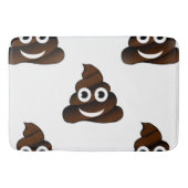 Grappige poep emoji badkamer badmat badmat (Voorkant)