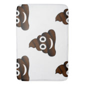 Grappige poep emoji badkamer badmat badmat (Voorkant Verticaal)