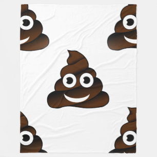 grappige poep emoji blanket fleece deken