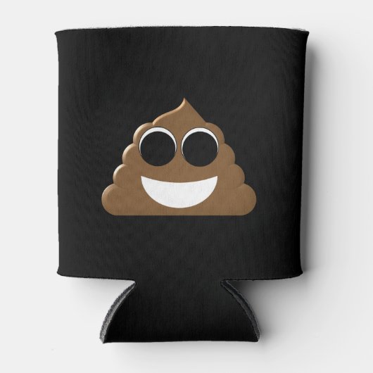 Grappige Poep Emoji Blikjeskoeler (Voorkant)