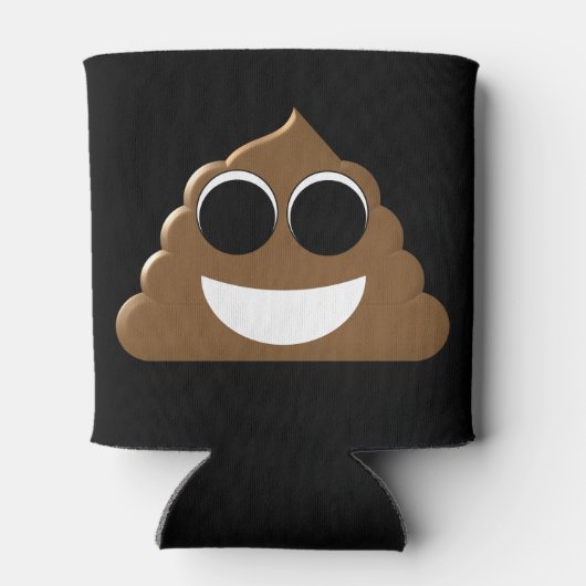 Grappige Poep Emoji Blikjeskoeler (Achterkant)