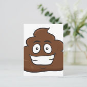 grappige poep emoji briefkaart (Staand voorkant)