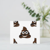 grappige poep emoji briefkaart (Staand voorkant)