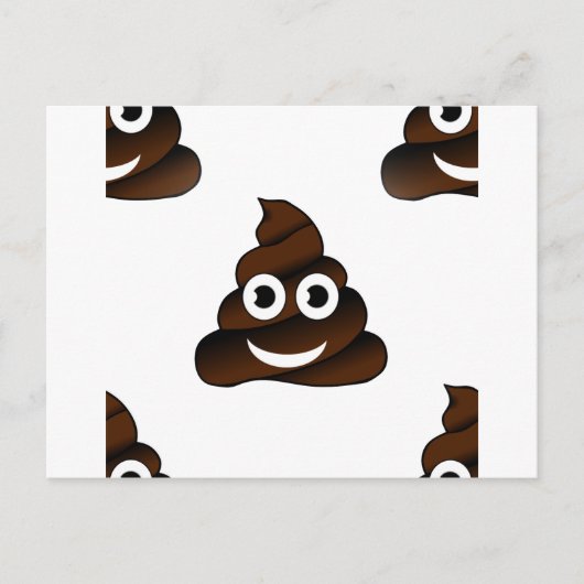 grappige poep emoji briefkaart (Voorkant)