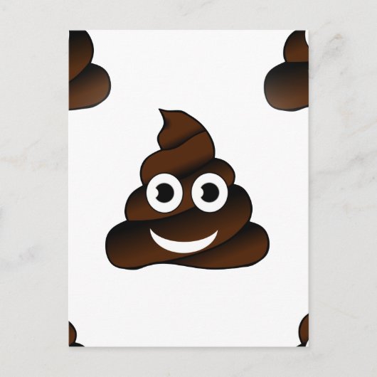 grappige poep emoji briefkaart (Voorkant)