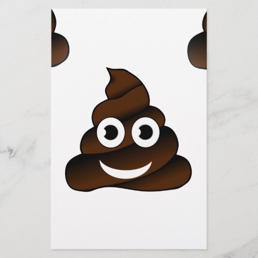 grappige poep emoji briefpapier (Voorkant)