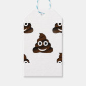 grappige poep emoji cadeaulabel (Voorkant)