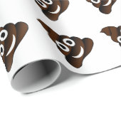 grappige poep emoji cadeaupapier (Rol Hoek)
