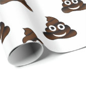 grappige poep emoji cadeaupapier (Rol Hoek)