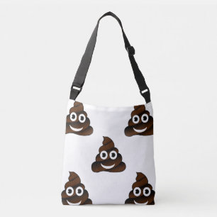 Grappige poep emoji crossbody tas tas pocketbook