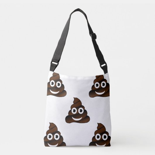 Grappige poep emoji crossbody tas tas pocketbook (Voorkant)