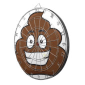 grappige poep emoji dartbord (Voorkant Rechts)