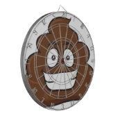 grappige poep emoji dartbord (Voorkant Links)