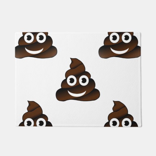 grappige poep emoji doormat deurmat (Voorkant)