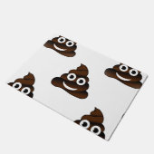 grappige poep emoji doormat deurmat (Schuin)