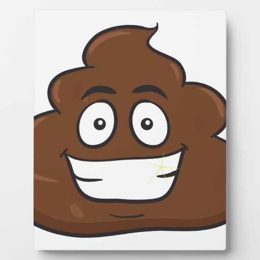 grappige poep emoji fotoplaat (Voorkant)
