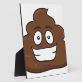 grappige poep emoji fotoplaat (Zijkant)