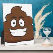 grappige poep emoji fotoplaat (Zijkant)