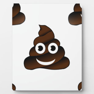 grappige poep emoji fotoplaat