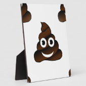 grappige poep emoji fotoplaat (Zijkant)
