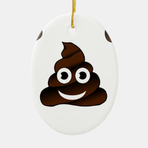 grappige poep emoji keramisch ornament