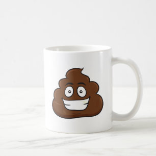 grappige poep emoji koffiemok