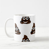 grappige poep emoji koffiemok (Links)