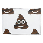 Grappige poep emoji kussen hoesje kussensloop (Achterkant)