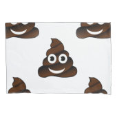 Grappige poep emoji kussen hoesje kussensloop (Voorkant)