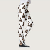Grappige poep emoji leggings (Rechts)