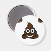 grappige poep emoji magneet (Voorkant / Achterkant)
