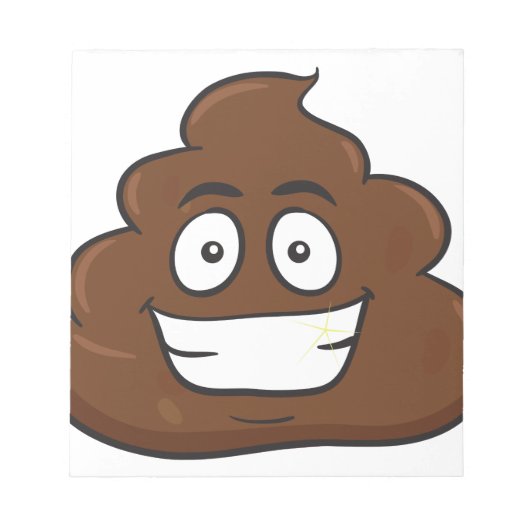 grappige poep emoji notitieblok (Voorkant)