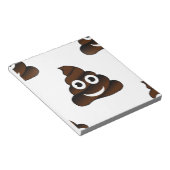 grappige poep emoji notitieblok (Schuin)