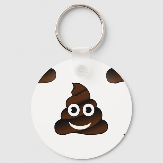 grappige poep emoji sleutelhanger (Voorkant)