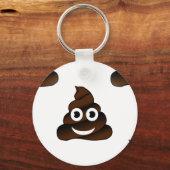 grappige poep emoji sleutelhanger (Voorkant)
