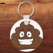 grappige poep emoji sleutelhanger (Voorkant)