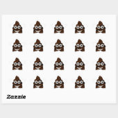 grappige poep emoji ster sticker (Vel)